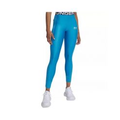 Legginsy Under Armour HeatGear Rib. Niebieskie legginsy damskie Under Armour, xs, bez wzorów, z elastanu. Za 265.80 zł.