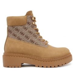 Trapery Guess. Brązowe śniegowce i trapery damskie Guess. Za 579.99 zł.