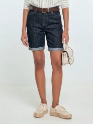 Szorty damskie jeansowe granatowe rina 450. Niebieskie szorty damskie Big Star, na lato, uniwersalny, bez wzorów, z jeansu, klasyczne. W wyprzedaży za 29.99 zł.