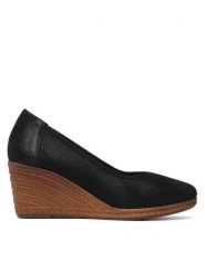 Lasocki Półbuty WI23-2188-05 Czarny. Czarne półbuty damskie Lasocki, bez wzorów, ze skóry, bez obcasa, na koturnie, bez zapięcia. Za 199.99 zł.