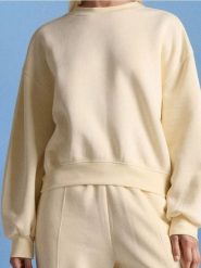 Bluza ze ściągaczami - żółty. Żółte bluzy damskie Sinsay, l, bez wzorów, bez kaptura. Za 39.99 zł.