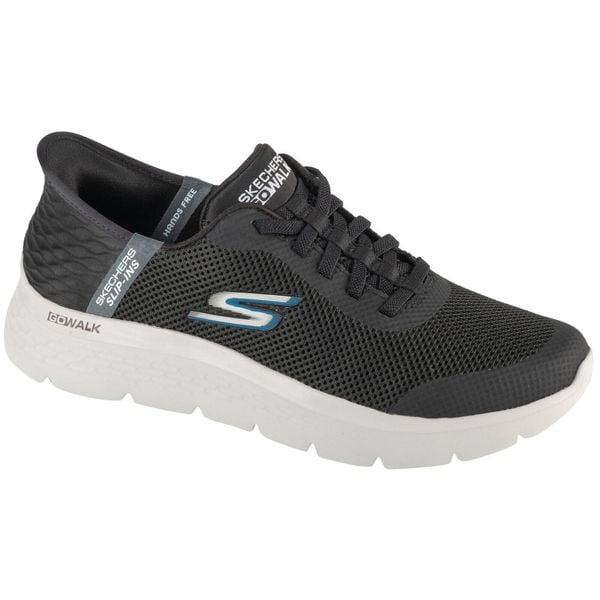 Buty sportowe Sneakersy męskie, Slip-Ins: Go Walk Flex - Hands Up. Czarne buty sportowe męskie Skechers, bez zapięcia, trekkingowe. Za 299.99 zł.