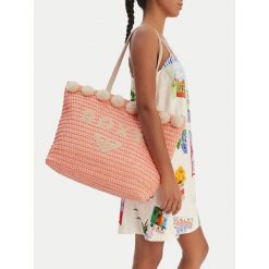 Torebka Roxy. Czerwone torebki do ręki damskie Roxy, bez wzorów, bez dodatków. Za 119.99 zł.