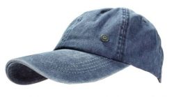 Letnia Męska Czapka z Daszkiem, Regulowane Zapięcie, Granatowa. Niebieskie czapki i kapelusze męskie Pako Jeans, na lato, bez wzorów, z bawełny. Za 55.00 zł.