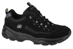 Buty sportowe Sneakersy damskie, Skechers I-Conik. Czarne obuwie sportowe damskie Skechers, bez wzorów, z materiału, trekkingowe. Za 269.99 zł.