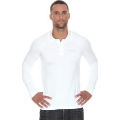 Brubeck Koszulka męska polo Prestige z długim rękawem biała r. L (LS10620). Koszulki polo męskie Brubeck, z długim rękawem. Za 215.89 zł.