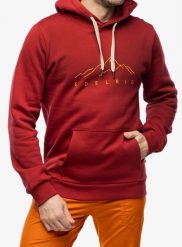 Bluza wspinaczkowa męska Edelrid Me Spotter Hoody IV. Czerwone bluzy męskie EDELRID, m, bez wzorów, z bawełny, bez kaptura, na fitness i siłownię. Za 301.39 zł.