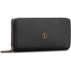 Duży Portfel Damski TRUSSARDI JEANS - Rabarbaro 75W00087 K299. Czarne portfele damskie TRUSSARDI JEANS, z jeansu. Za 299.00 zł.