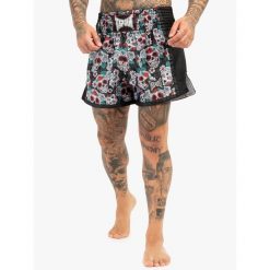 Szorty do boksu tajskiego Tapout Bollan. Czarne krótkie spodenki sportowe męskie TAPOUT, bez wzorów, na fitness i siłownię. Za 232.50 zł.