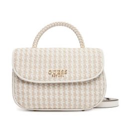 Torebka Guess. Białe torebki do ręki damskie Guess, z aplikacjami, klasyczne, bez dodatków. Za 419.99 zł.