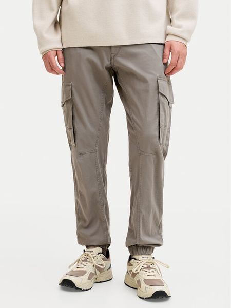 Jack & Jones Spodnie materiałowe Paul Flake 12139912 Szary Regular Fit. Szare spodnie materiałowe męskie Jack & Jones, m, bez wzorów, z bawełny. Za 195.99 zł.