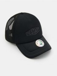 Czapka z daszkiem i haftem - czarny. Czarne czapki i kapelusze męskie Sinsay, bez wzorów. Za 19.99 zł.