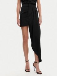 Eleh Spódnica mini ESS250182 Czarny Regular Fit. Czarne spódnice damskie Eleh, l, bez wzorów, z syntetyku, mini. Za 249.99 zł.