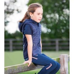 Kurtka bez rękawów dla dziewczynek Premier Equine Mini Lamera. Niebieskie kurtki i płaszcze dla dziewczynek PREMIER EQUINE, bez wzorów, z dżerseju, bez kaptura. Za 261.50 zł.