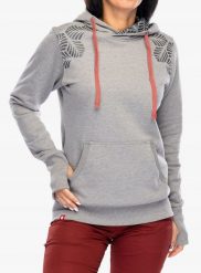 Bluza z kapturem damska Ocun Hoodie - grey paloma/silverscone. Szare bluzy damskie Wrangler, bez wzorów, z kapturem. Za 289.98 zł.