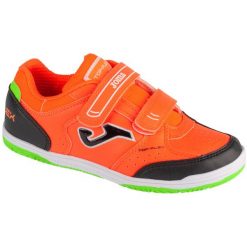 Buty halowe do piłki nożnej chłopięce, Top Flex Jr 24 TPJW IN. Brązowe buty sportowe chłopięce Joma, bez wzorów, bez zapięcia, do piłki nożnej. Za 149.99 zł.