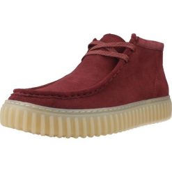 Buty CLARKS TORHILL HI Bordeaux. Czerwone trekkingi męskie Clarks, trekkingowe. Za 575.39 zł.