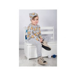 HONEY | CZAPKA DZIANINOWA W LISKI SZARA. Szare spodenki niemowlęce Meleksima, z bawełny. Za 48.30 zł.