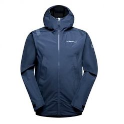 Kurtka uniwersalna męska La Sportiva Discover. Niebieskie kurtki męskie La Sportiva, l, bez wzorów, z materiału, trekkingowe. Za 936.00 zł.