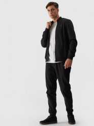 4F Bluza bejsbolówka bomberka męska - czarna M. Czarne bluzy męskie 4f, m, bez wzorów, z bawełny, bez kaptura. Za 149.99 zł.