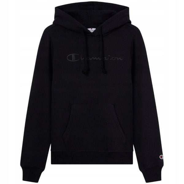 Bluza damska Champion Hooded Sweatshirt. Czarne bluzy damskie Champion, l, bez wzorów, z bawełny, z kapturem. Za 199.00 zł.