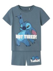 NAME IT Piżama Stitch 13243004 Niebieski Regular Fit. Niebieskie bielizna dla chłopców Name it, bez wzorów, z bawełny. Za 79.99 zł.