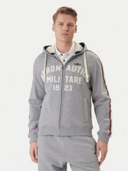 Aeronautica Militare Bluza 261FE2070UF00677 Szary Comfort Fit. Szare bluzy męskie Aeronautica Militare, m, bez wzorów, z bawełny, bez kaptura. Za 799.99 zł.