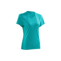 Koszulka do biegania krótki rękaw RUN DRY damska. T-shirty damskie marki KALENJI. Za 14.99 zł.