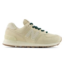 Buty damskie New Balance W57480T – beżowe. Brązowe obuwie sportowe damskie New Balance, bez wzorów, z materiału. Za 369.99 zł.