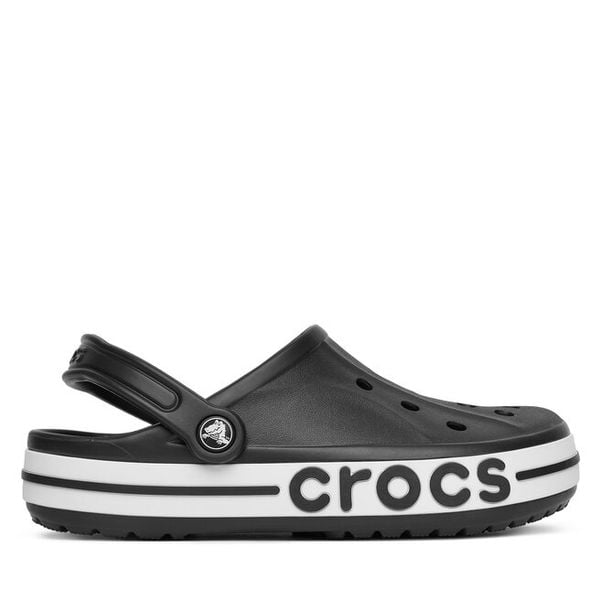 Klapki Crocs. Czarne klapki damskie Crocs, bez wzorów, bez obcasa. Za 179.99 zł.