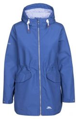Trespass Finch - Damska kurtka przeciwdeszczowa Tp50 w kolorze indygo. Szare kurtki damskie 2117 OF SWEDEN, xl, bez wzorów, z bawełny, bez kaptura. Za 364.99 zł.