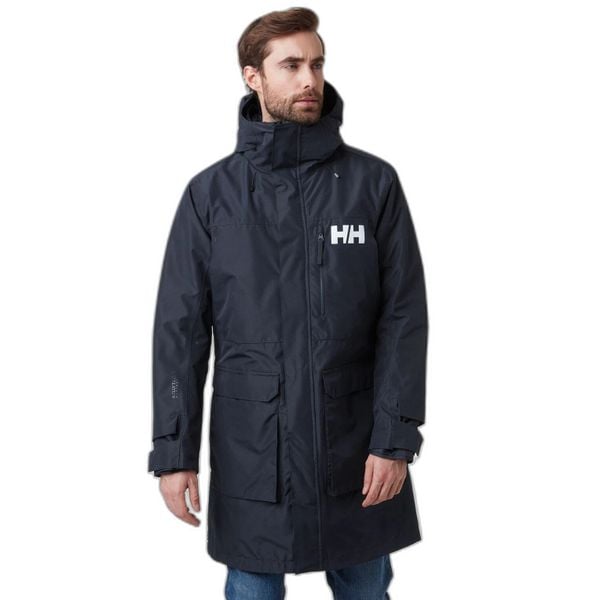 Wodoodporna kurtka Helly Hansen Rigging. Niebieskie kurtki męskie Helly Hansen, m, bez wzorów, bez kaptura. Za 1,418.50 zł.