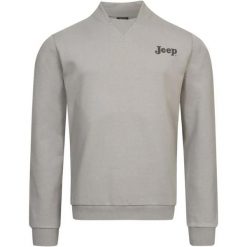 Jeep Męski Bomber Sweter 2XL - Styl i Wygoda. Brązowe swetry przez głowę męskie Jeep, m, bez wzorów, z bawełny, bez kołnierzyka. Za 98.07 zł.