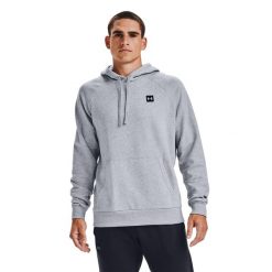 Bluza męska Under Armour Rival Hoodie mod. Szare bluzy męskie Under Armour, m, bez wzorów, bez kaptura, do biegania. Za 119.99 zł.