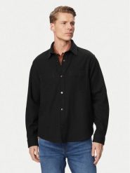 HUGO Koszula Erato 50561706 Czarny Regular Fit. Czarne koszule męskie Hugo, l, bez wzorów, z bawełny, bez kołnierzyka, bez ramiączek. Za 599.99 zł.