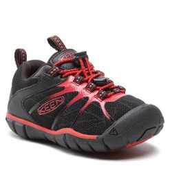 Trekkingi Keen. Szare obuwie sportowe damskie Keen, bez wzorów, trekkingowe. Za 389.99 zł.