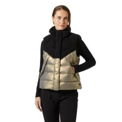 Damska kurtka bez rękawów Helly Hansen Bliss Down. Brązowe kurtki damskie Helly Hansen, bez wzorów, z puchu, bez kaptura. Za 885.50 zł.