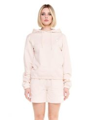 Krótka bluza z kapturem Chic Boxing. Brązowe bluzy damskie LEONE 1947 APPAREL, na lato, l, bez wzorów, z bawełny, z kapturem. Za 84.16 zł.