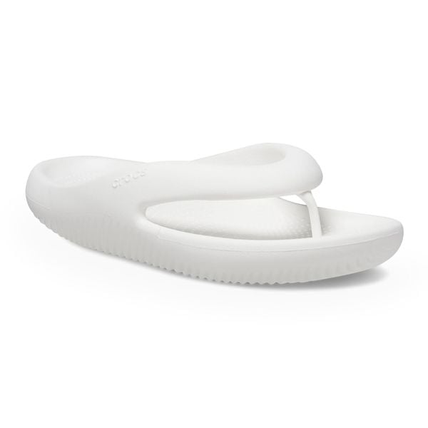 Japonki Crocs Mellow Recovery. Białe skarpety damskie Crocs, bez wzorów. Za 109.99 zł.