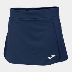 Spódnica do tenisa damska Joma Open II. Niebieskie spódnice damskie Joma, s, bez wzorów, z elastanu, z podwyższonym stanem, mini, dopasowane. Za 115.00 zł.