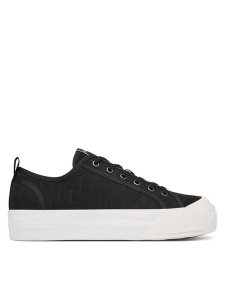 KARL LAGERFELD Trampki Kampus Max V KL50526 Czarny. Czarne trampki męskie KARL LAGERFELD, bez wzorów, z materiału, bez zapięcia. Za 486.99 zł.