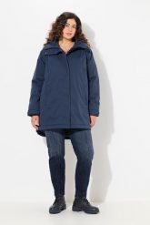 Damskie Kurtka funkcyjna z certyfikatem GRS wodoodporna kaptur z recyklingu. Niebieskie kurtki damskie Ulla Popken, plus size, bez wzorów, z materiału, bez kaptura. Za 1,049.99 zł.