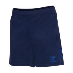 Szorty damskie Hummel Move 2.0. Niebieskie szorty sportowe damskie Hummel, bez wzorów, sportowe, na fitness i siłownię. Za 266.50 zł.