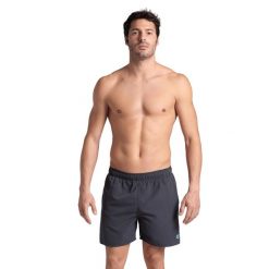 Spodenki plażowe Arena Fundamentals Boxer R. Szare kąpielówki męskie Arena, s, bez wzorów. Za 236.61 zł.