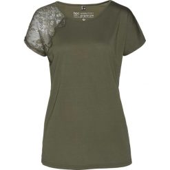 Shirt z modalu bonprix ciemnooliwkowy. Bluzki damskie marki bonprix. Za 129.99 zł.
