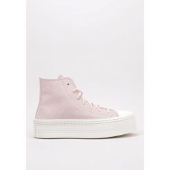 Buty Converse Chuck Taylor All Star Modern Lift Różowe. Czerwone trampki i tenisówki damskie Converse, bez wzorów, z materiału, retro, za kostkę, bez zapięcia. W wyprzedaży za 371.80 zł.