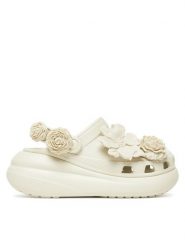 Crocs Klapki Crush Bouquet Clog 211448 Beżowy. Brązowe klapki damskie Crocs, bez wzorów, z tworzywa sztucznego, bez obcasa. Za 269.99 zł.