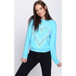 Jasnoniebieska Bluza Just Flexing. Niebieskie bluzy damskie Born2be. Za 24.99 zł.
