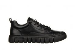 Półbuty Fabio Moretti 72661-1 Black 104220, Czarny, Skóra naturalna - 45. Czarne półbuty na co dzień męskie John Doubare, z gumy, bez zapięcia. W wyprzedaży za 314.10 zł.