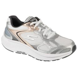 Buty do biegania damskie, Go Run Consistent 2.0 - Volt. Białe obuwie sportowe damskie Skechers, bez wzorów, do biegania. Za 351.50 zł.